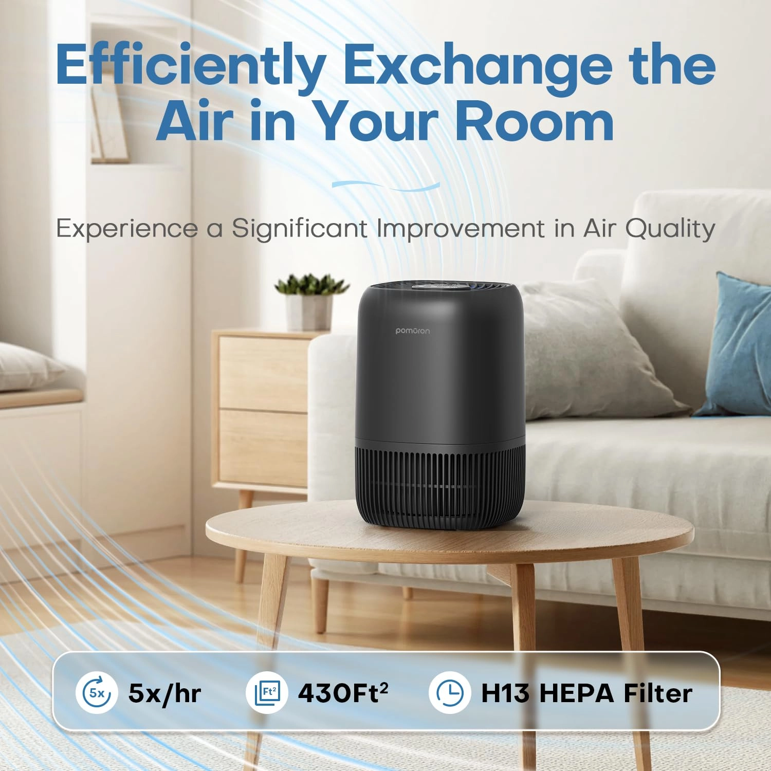 MJ012H - H13 True HEPA Portable Air Purifier