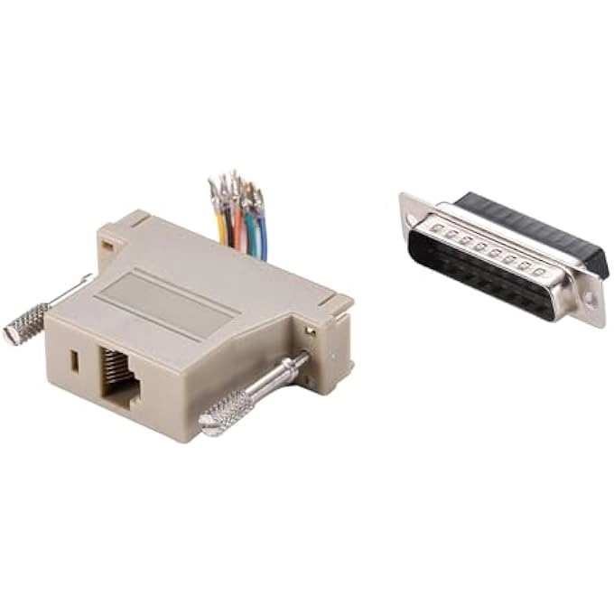 DB25 Male to RJ45 Adapter - 25 Pin + DB25 Female to RJ45 Adapter - 25 Pin