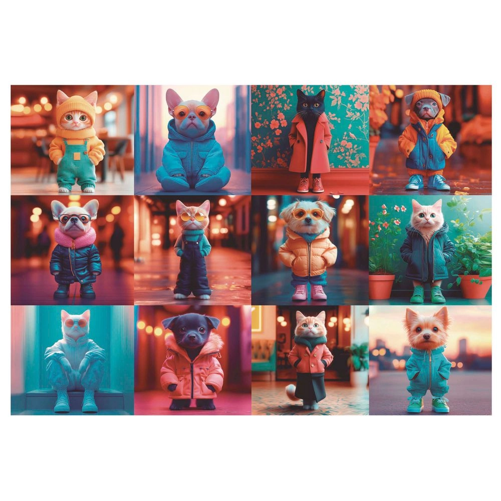 Fashion Animals Puzzle (5413458-20219) - 200 pcs