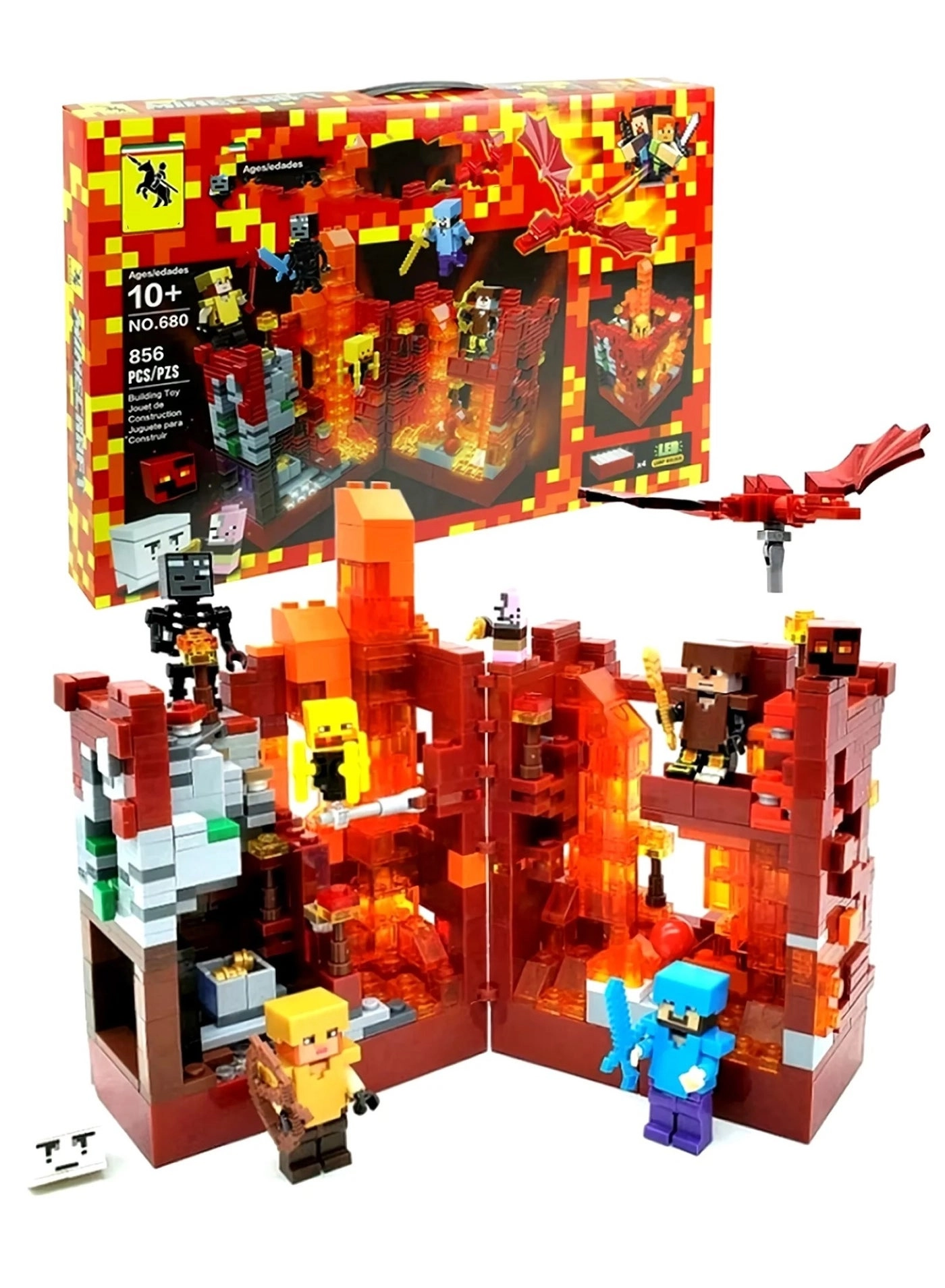 REZZOSS Inferno Bastion - Minecraft 856 pcs