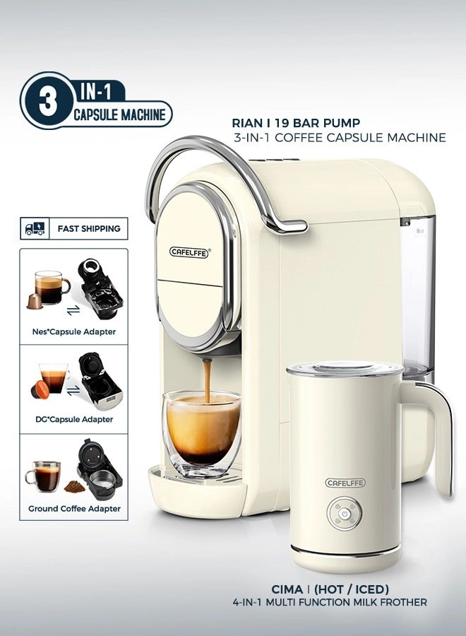 4-in-1 Capsule Coffee Machine - 19 bar (AC-514)