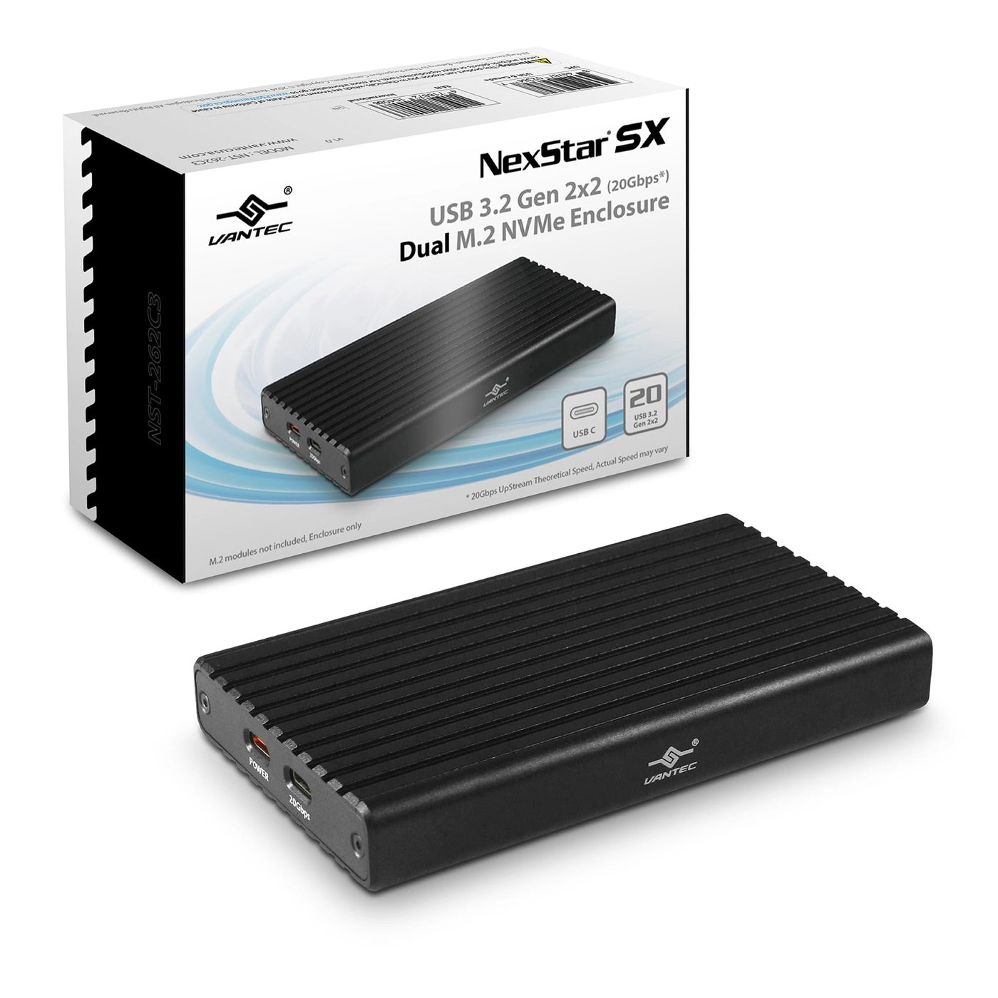NexStar SX - USB 32 Gen2x2 20Gbps M2 NVMe 2230 2242 2260 2280