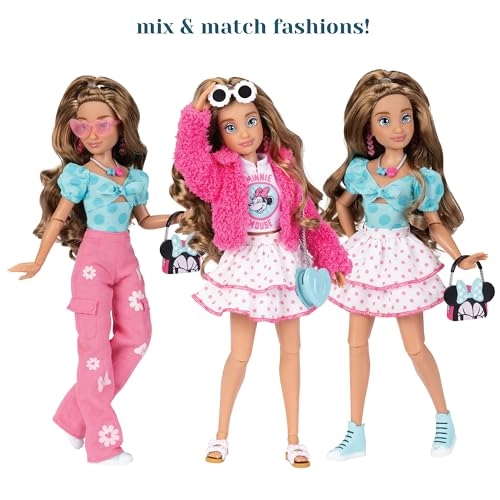 Minnie Mouse Fashion Doll - 11.5" Tall 13 Points of Articulation Ages 6+