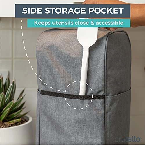 Food Processor Cover - Fits 11 - 14 Cup Gray