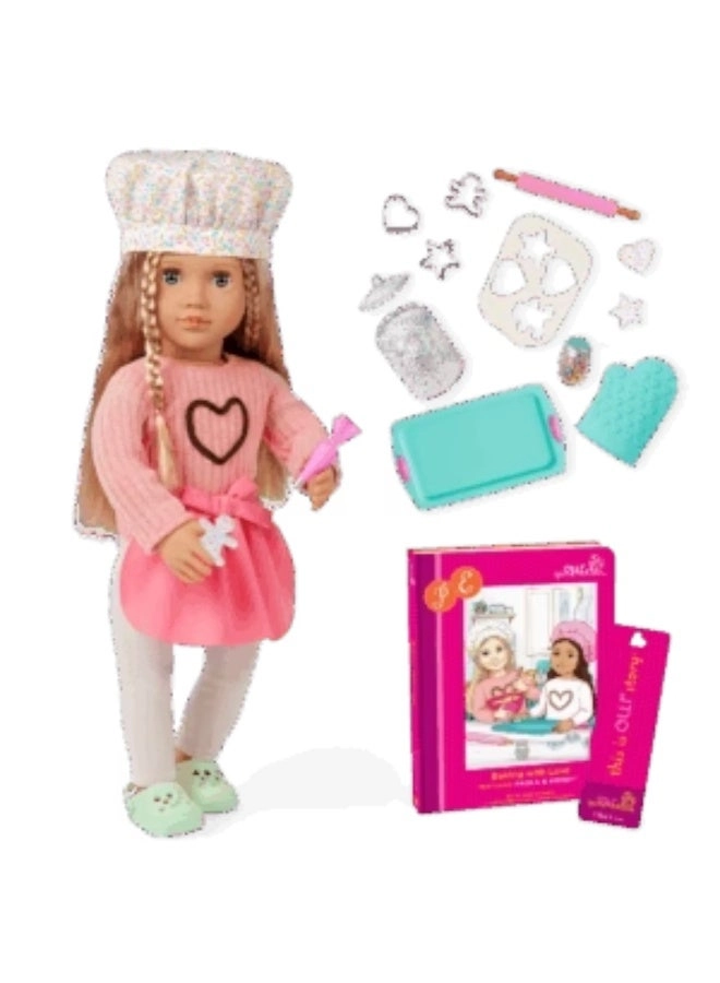 Our Generation Emery Baking Doll - 18-inch light-blonde hair Ages 3+
