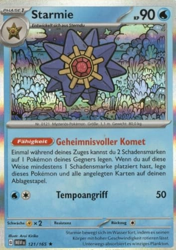 Pokemon Starmie MEW 121-151 - German
