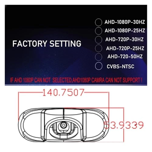 Backup Camera - Night Vision 756 (H) x 504 (V)
