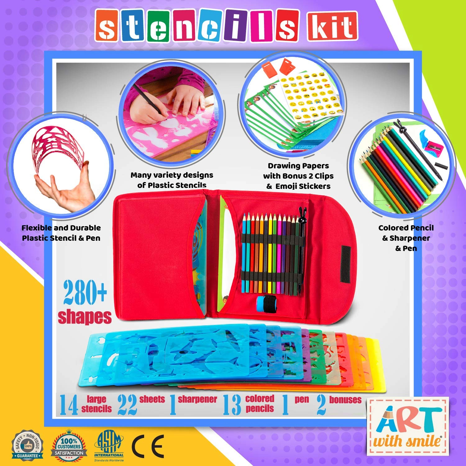 SK-04 - 55-piece 13 colored pencils