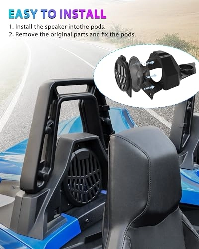 Speaker Pods Panels Behind Seat - Polaris Slingshot S SL SLR R LE 2015-2025