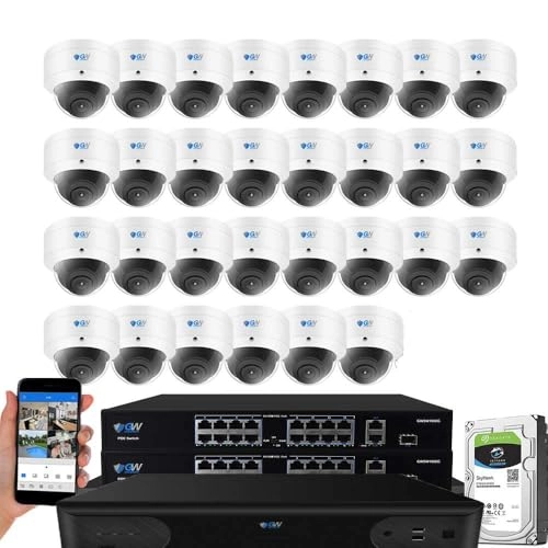 GW42-4264NV8-2 - 64 channels 10TB + GWSW1602G - 16 ports + GW803302M - 8MP