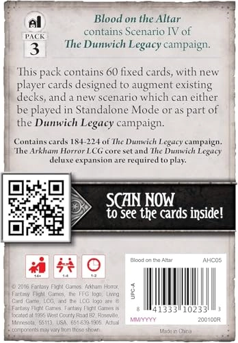 Arkham Horror: The Card game: Blood on the Altar
