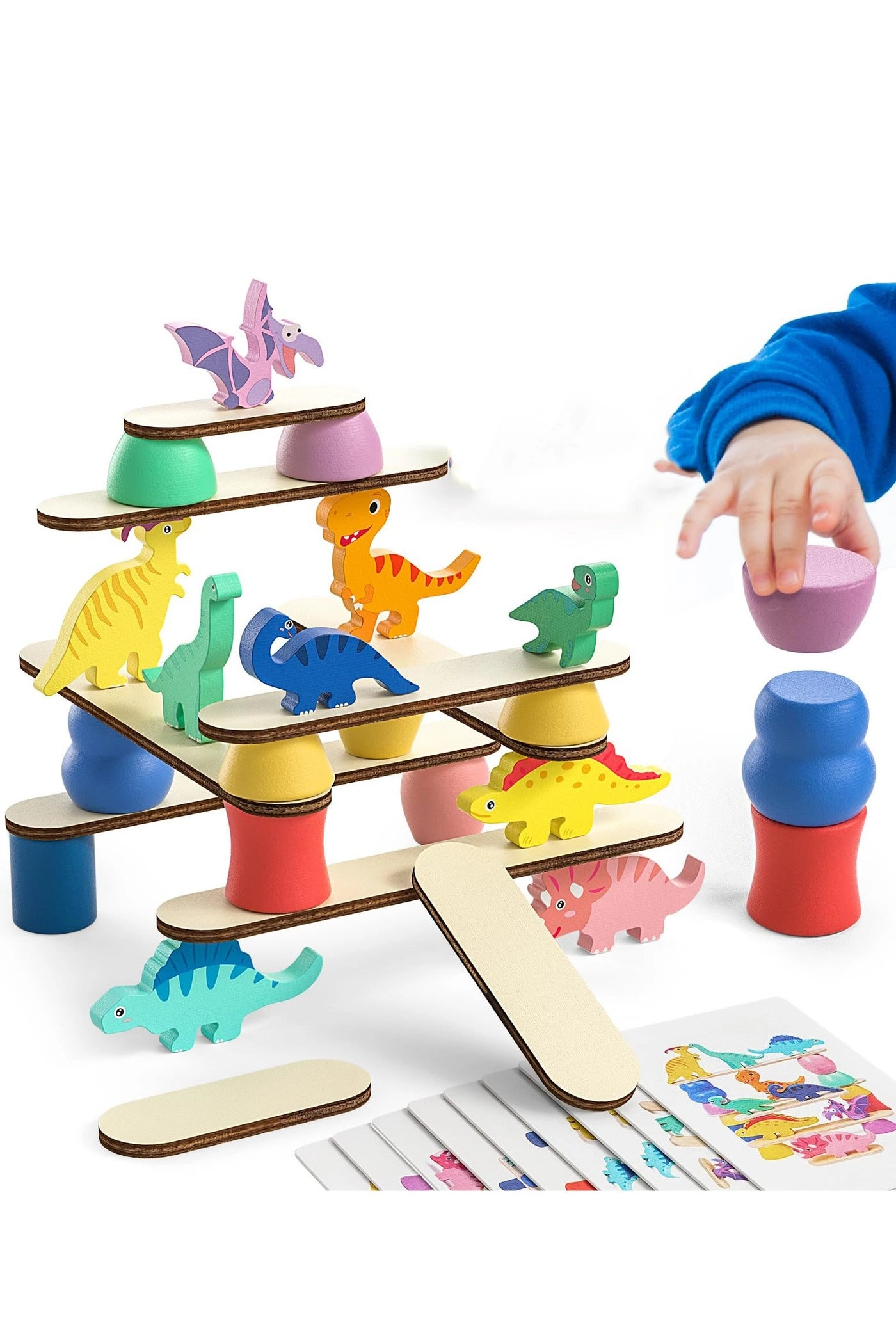 halamodo Dinosaur Building Blocks Stacking Toy - 3+ Years