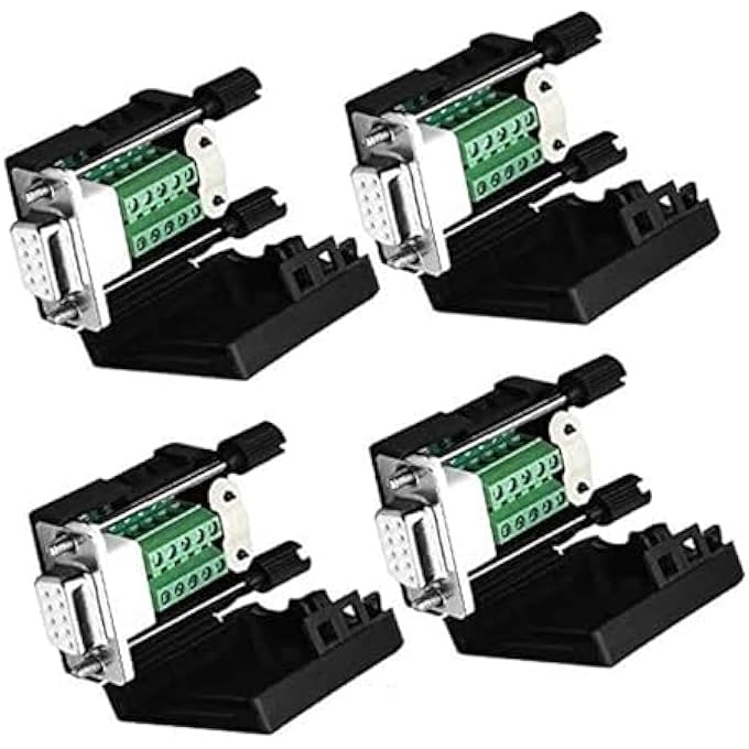 rayihni DB9 Male Breakout Board - 4pcs + DB9 Female Breakout Board - 4pcs