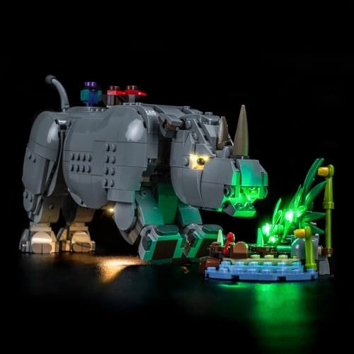 Light kit Compatible with Lego 31171 Wild Animals: Majestic Rhino with Birds - No Model Only Light LED Lighting Accessories
