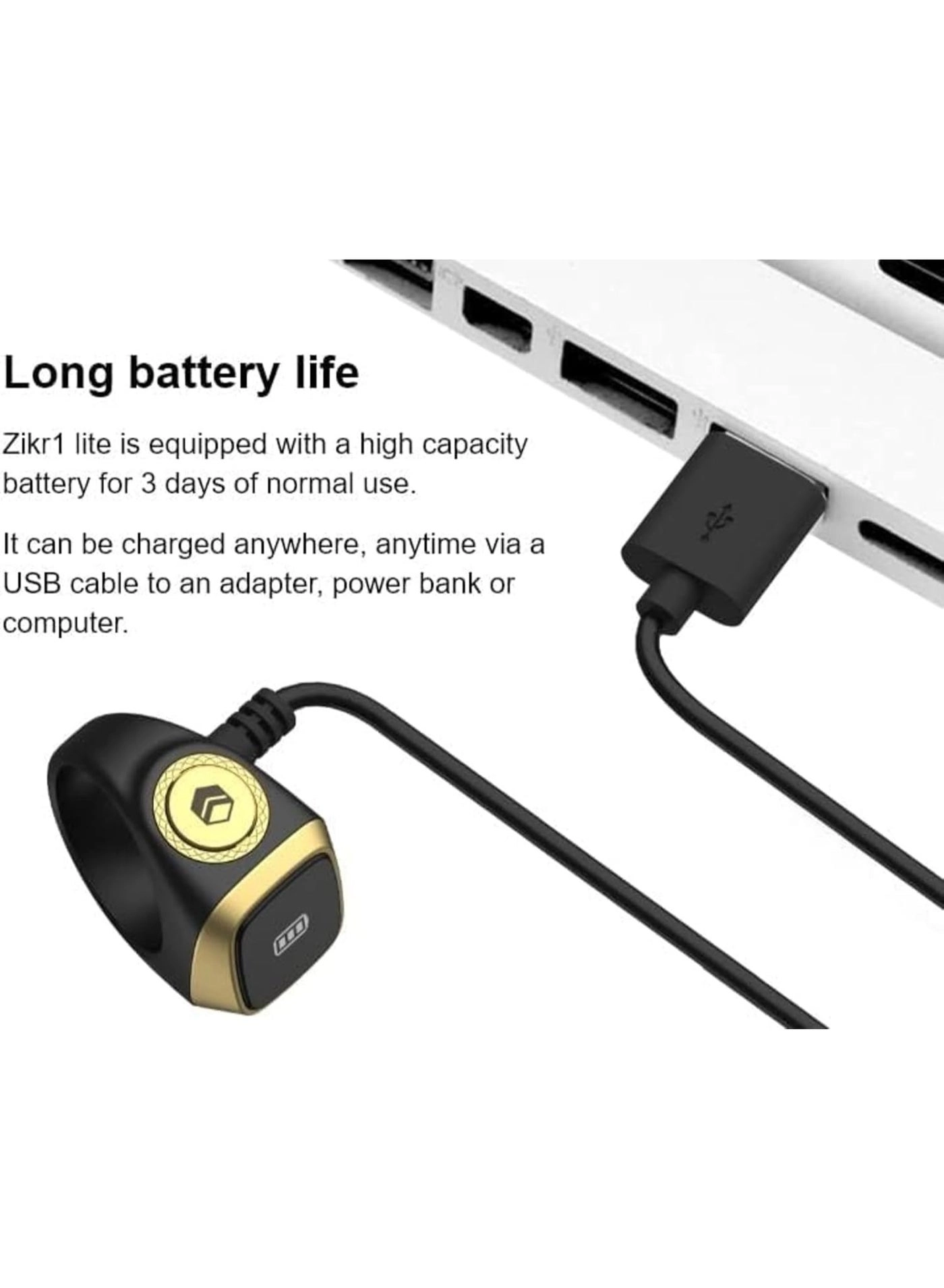 Smart Zikr Ring - 18mm