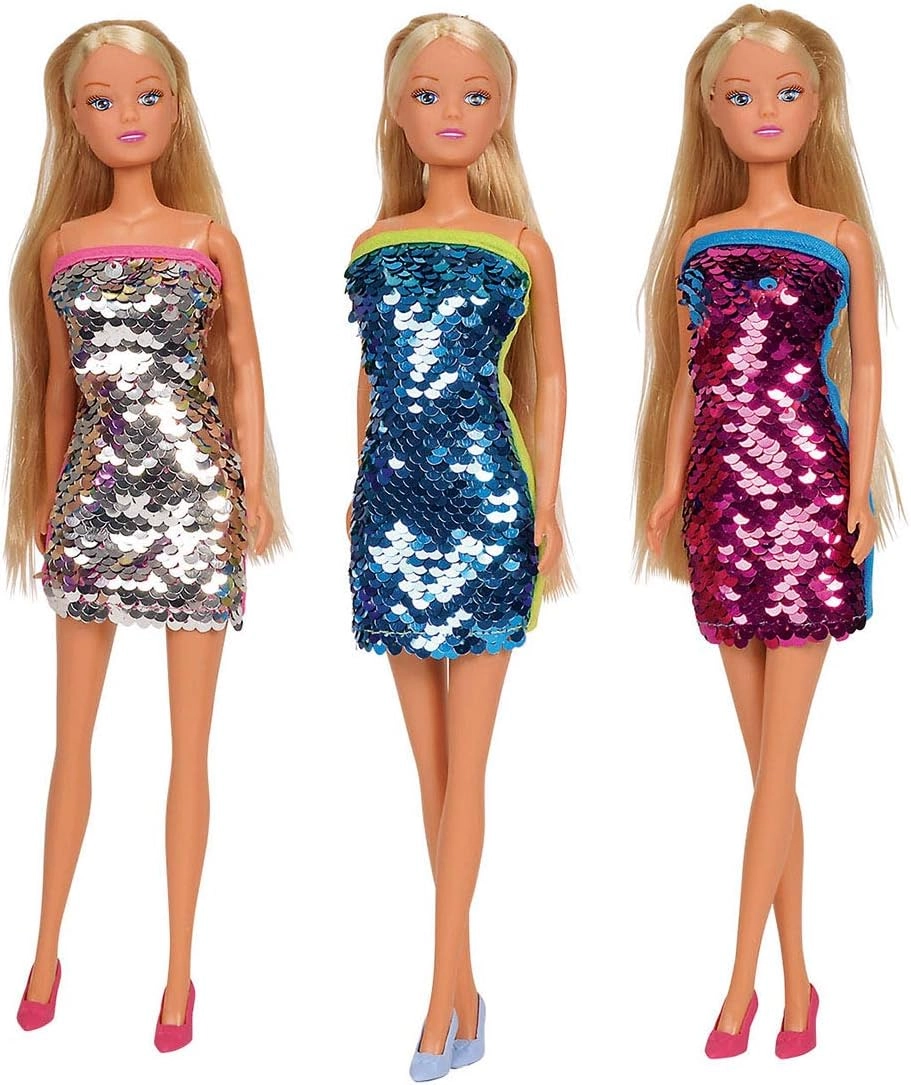 Steffi Love Fashion Doll - 29 cm Rainbow Sequin Dress Ages 3+