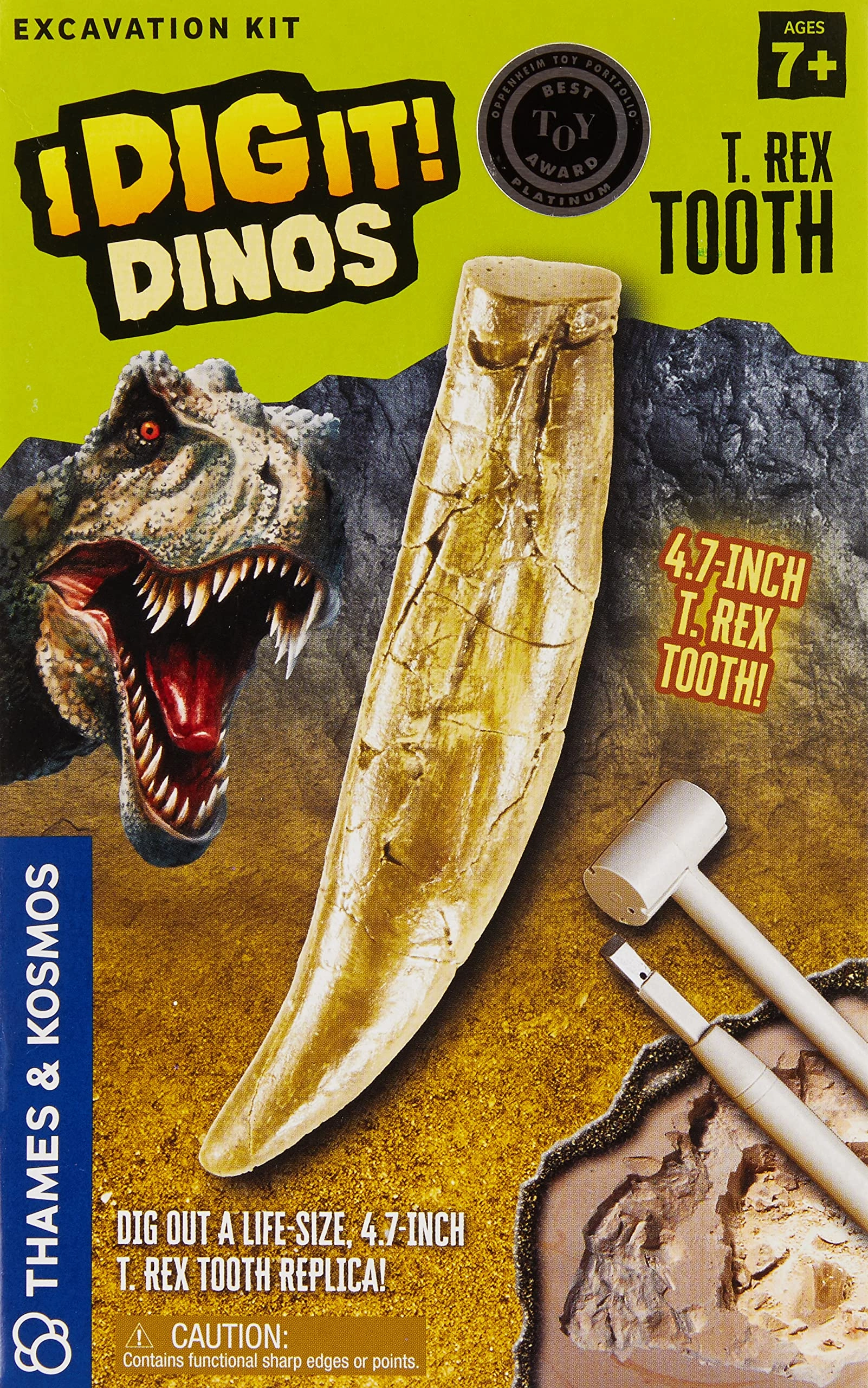 Thames & Kosmos I Dig It Dinos T Rex Tooth Excavation - 4.7-Inch tooth excavation tools manual