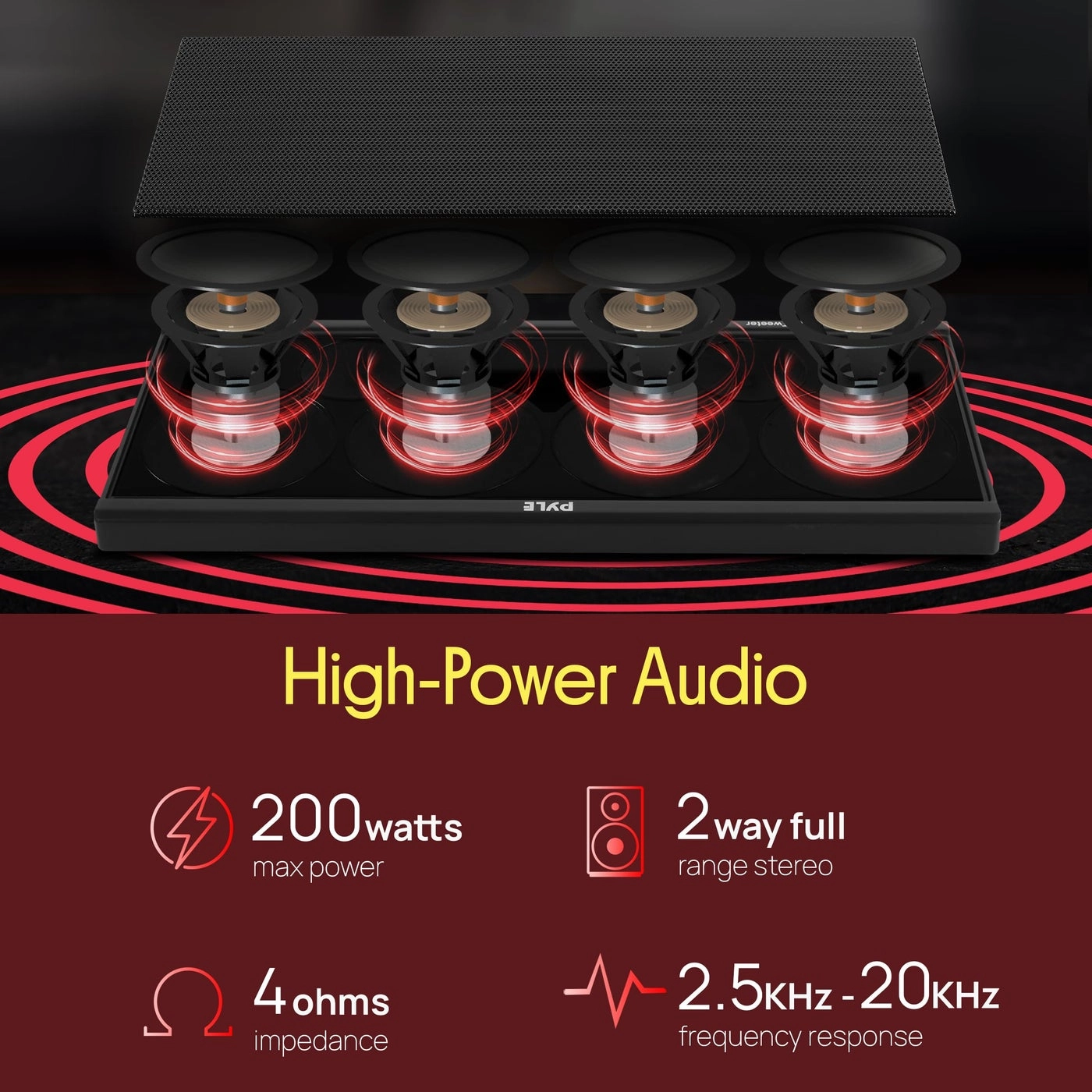 6 Way Car Stereo Speaker - 60mm