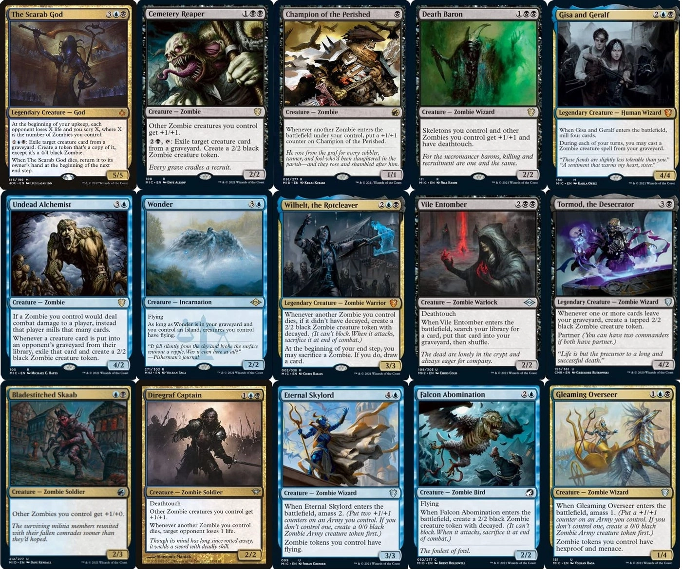 Magic The Gathering: Elite Zombie Commander Deck - The Scarab God Dimir EDH 100 Card