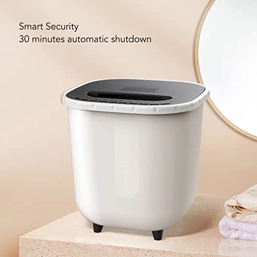 Portable Washing Machine, 6L Mini Automatic Underwear Clothing Washer, 27W Small Deep Washing Laundry Machine, 30 Mins Automatic Shutdown for Home, Appartment, Travel and Dorms
