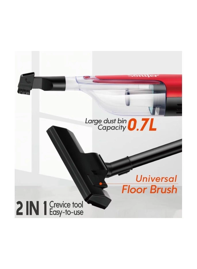 2in1 Portable Vertical Electric Vacuum Cleaner - 400W 0.7L