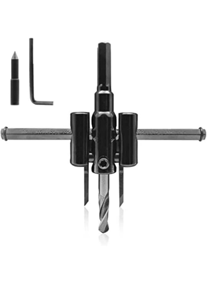 Adjustable Hole Saw Cutter - 30 mm - 120 mm plywood laminate composite materials rubber PVC
