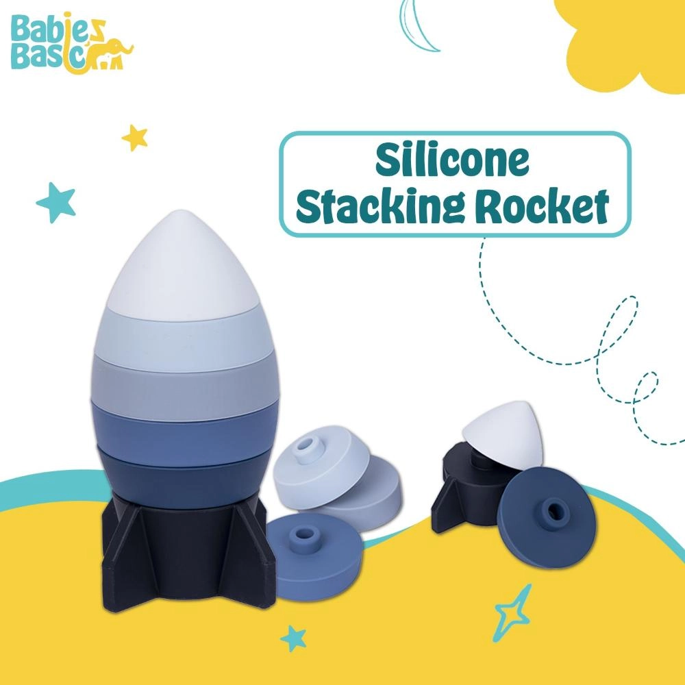 Silicone Stacking Toy - Suitable for 6 months to 4 years