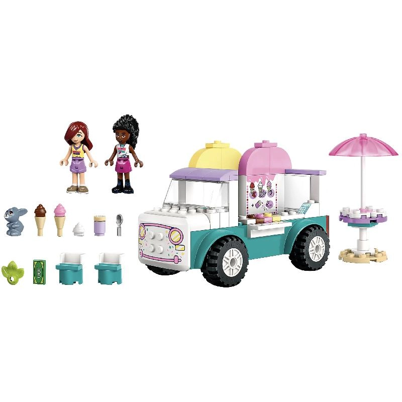 Friends Heartlake City Ice Cream Van (42644) - Pretend-Play 2 Minidolls Bunny Figure