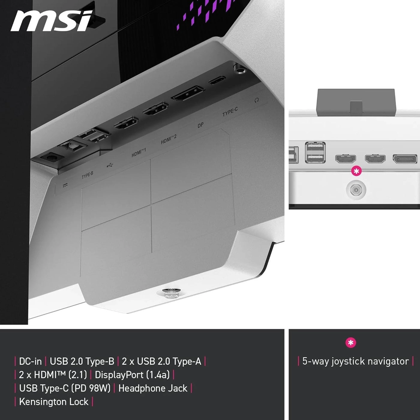 MPG 274URDFW E16M - 9S6-3CF09H-020 27 Inches 3840 x 2160