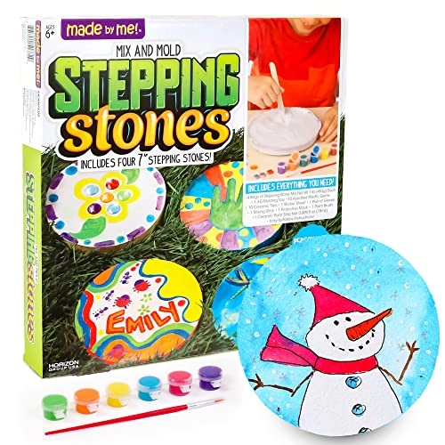 made by me Mix & Mold Your Own & Make 4 DIY Personalized Stepping Stones - Multicolor 4