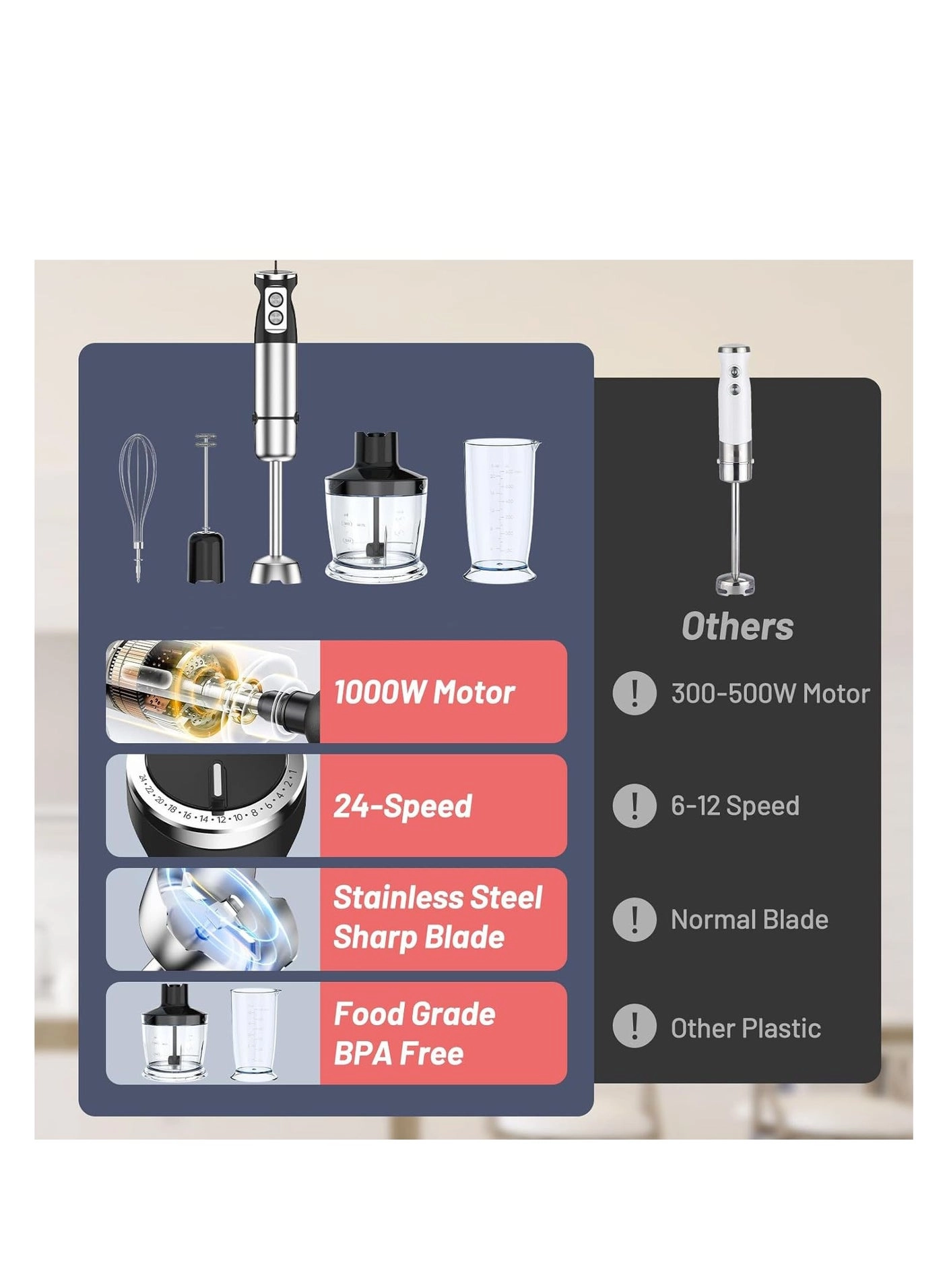 Hand Blender - 1000W