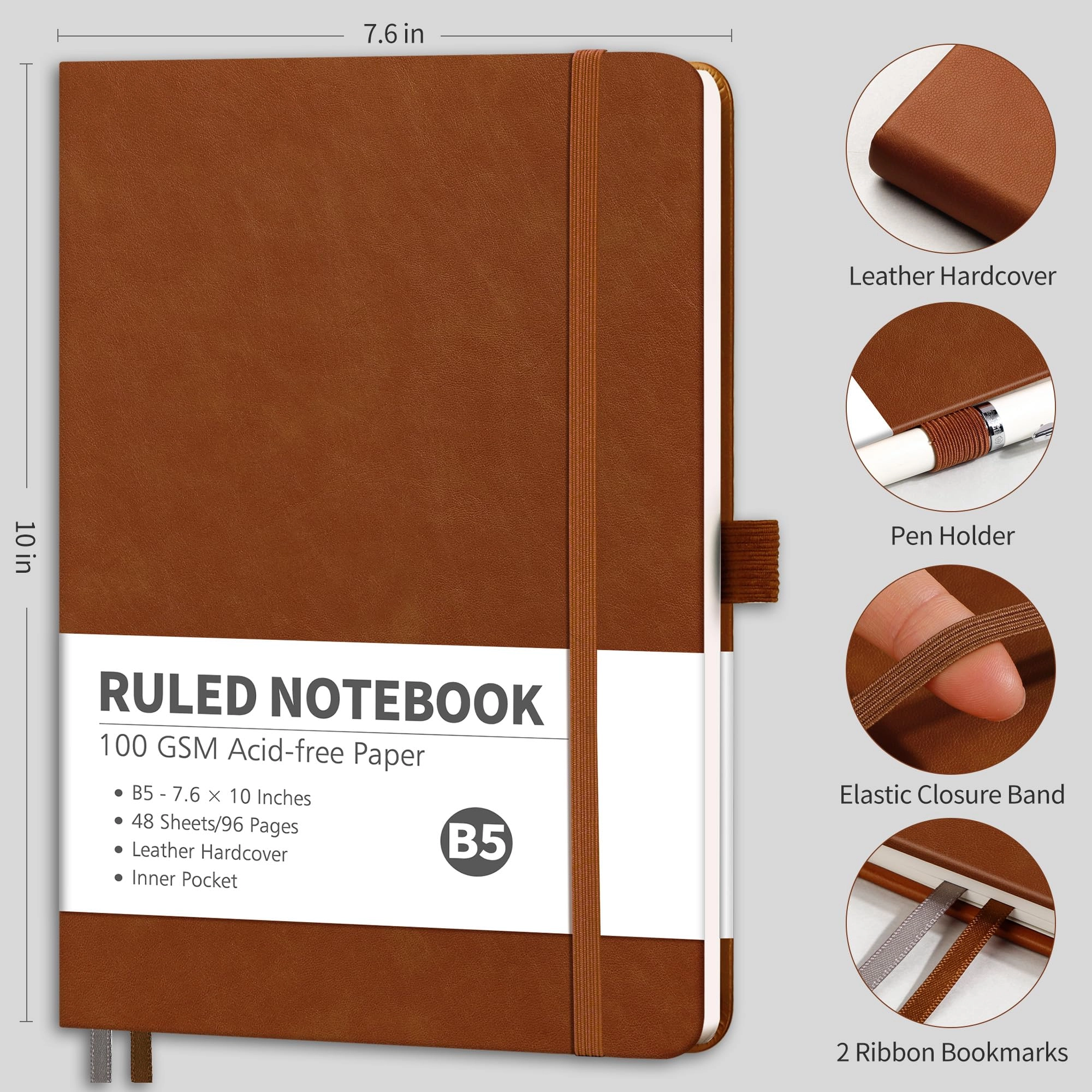 Notebook B5 - Lined 96 Pages