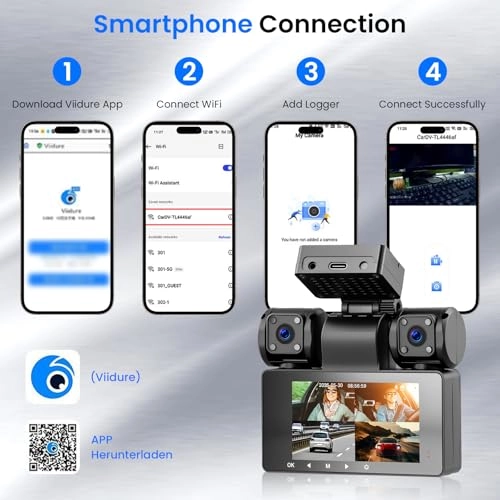 Car Dashcam - 2K 3x1080P