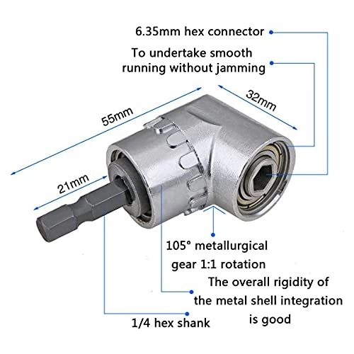 Right Angle Screwdriver Hex Screwdriver 1/4"