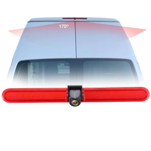 Brake Light Reversing Camera + Rear View Mirror Monitor - Night vision 628 x 586 pixels