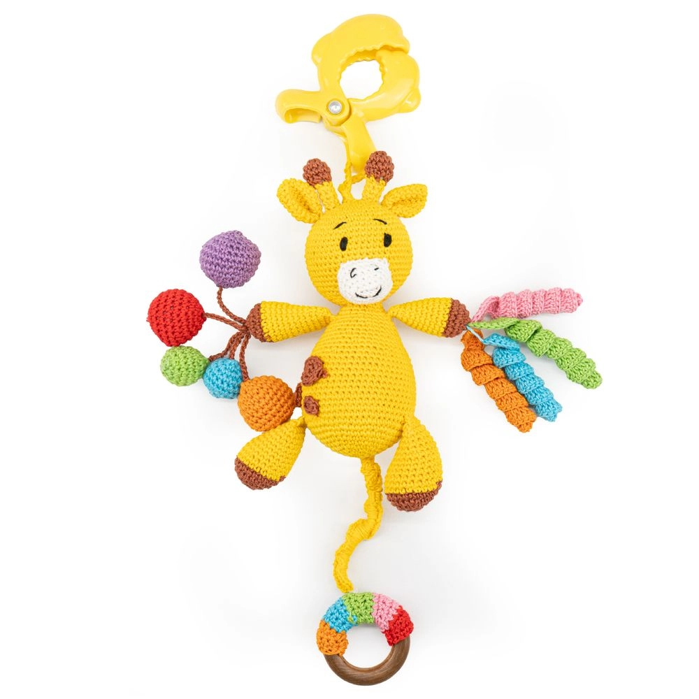 Crochet Ring Rattle Toy - Suitable for 0 month & above premium cotton yarn Tiger