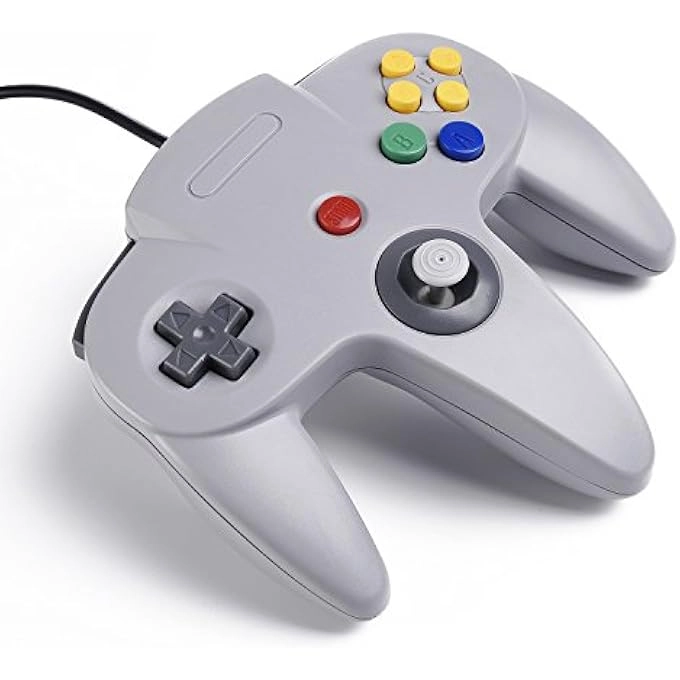 Retro N64 Controller - BLUE/RED Windows PC Mac Raspberry Pi Pack