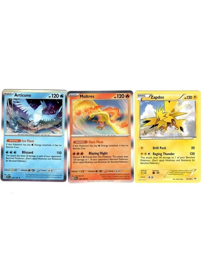 Legendary Card Lot - Roaring Skies - Articuno Moltres Zapdos