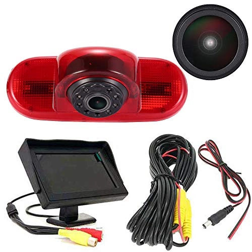 Brake Light Reversing Camera + Rear View Mirror Monitor - Night vision 628 x 586 pixels