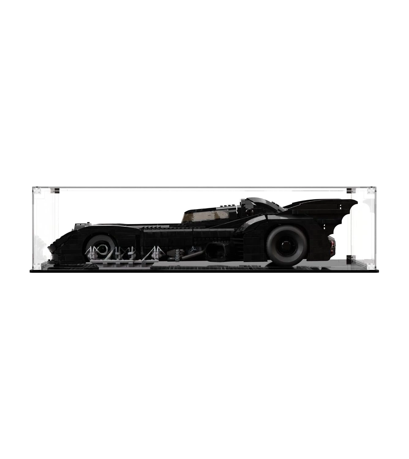 iCUANUTY Lego DC Super Heroes 1989 Batmobile Acrylic Display Case (76139) - 63 x 30 x 17 cm Transparent