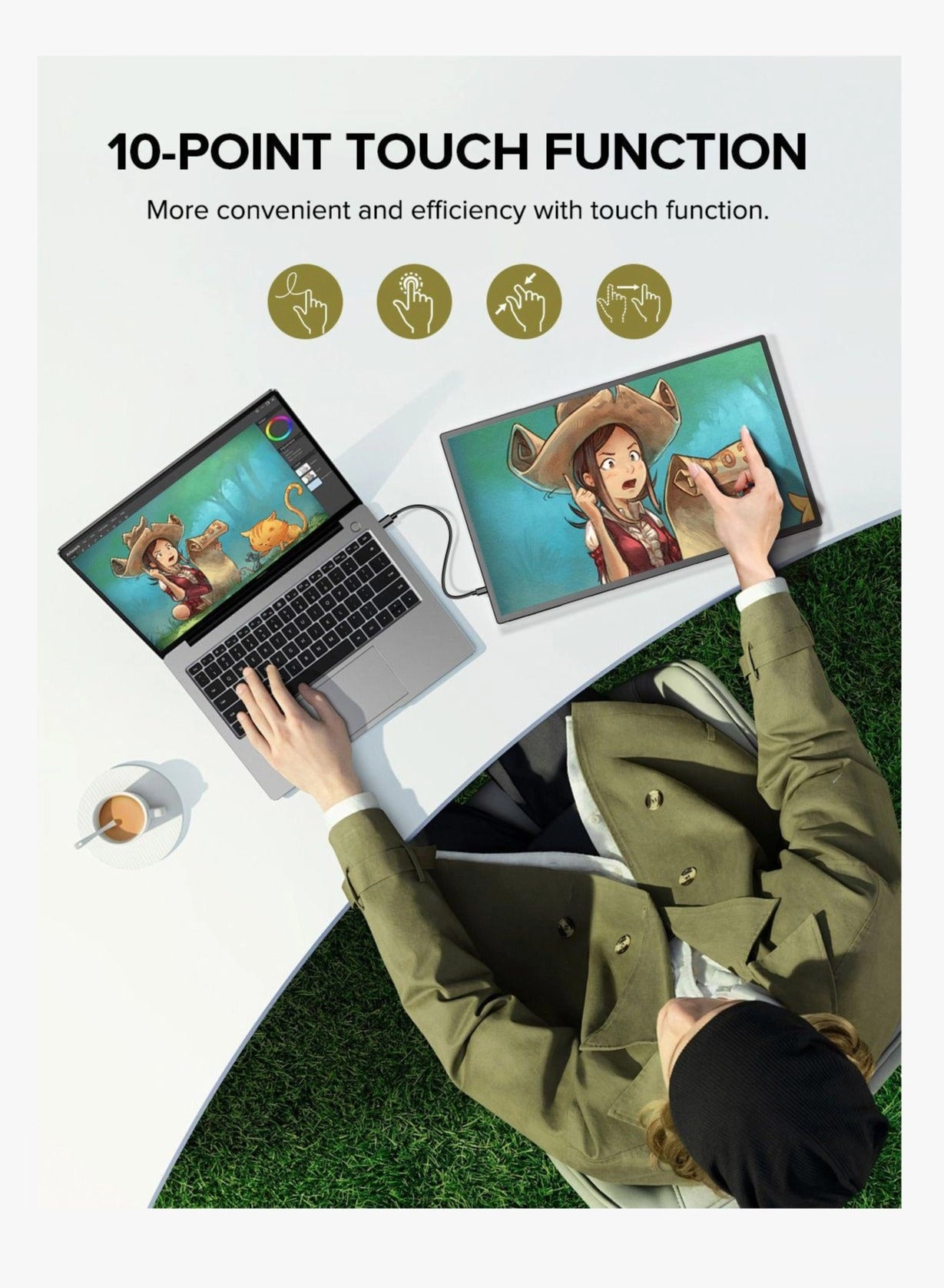 M185E06W - 1920 × 1080 FHD 18.5 inch