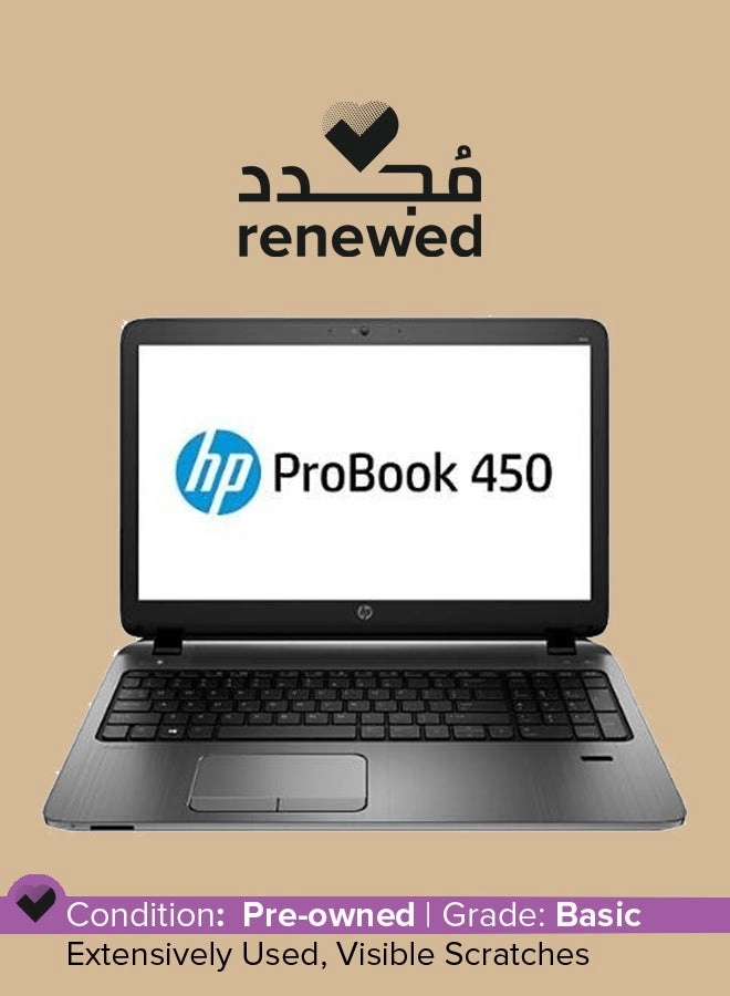 (Renewed) Probook 450 G2 - 15.6'' Core i3 4GB DDR3 256GB SSD