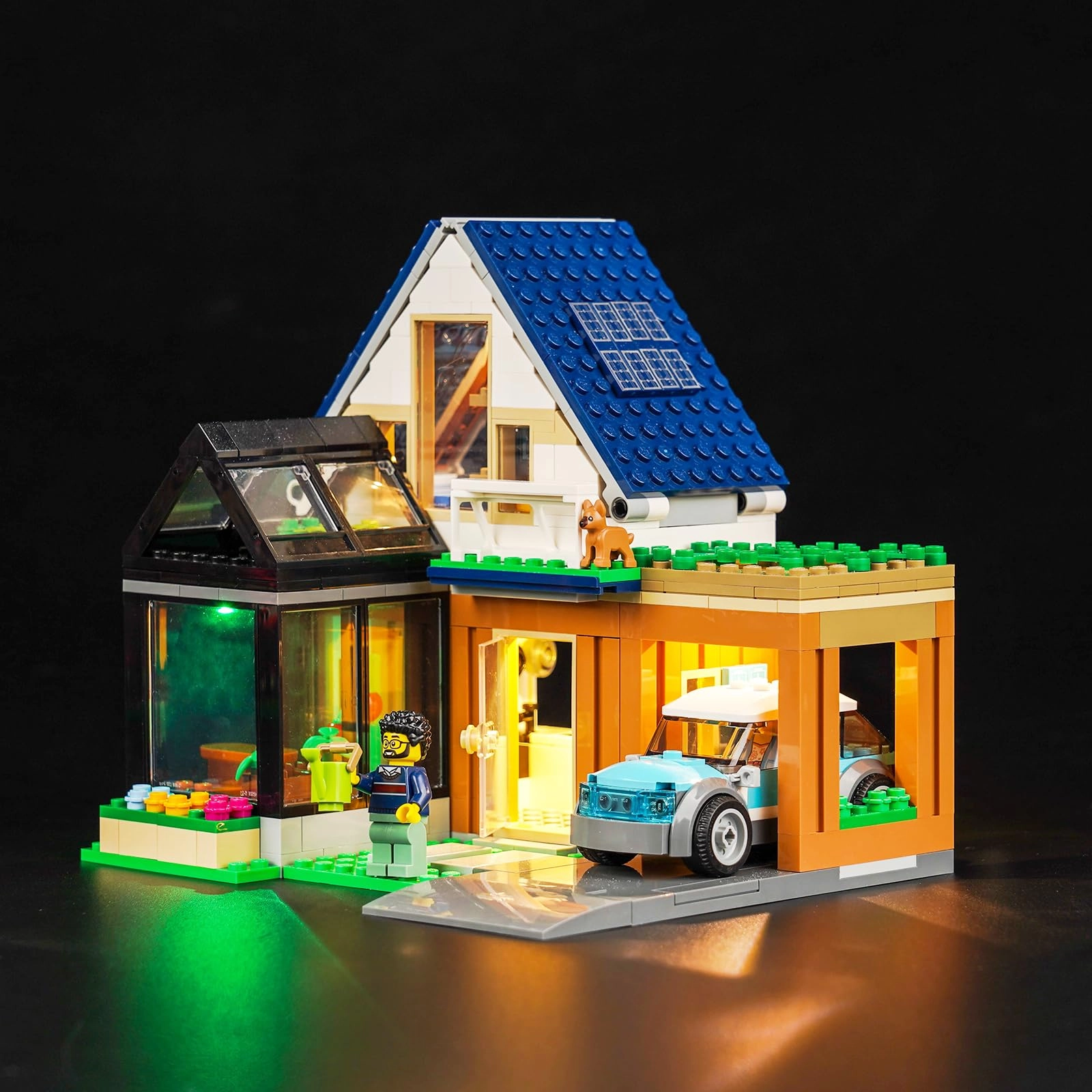BrickBling LED Lighting Kit - 60398 Family House and Electric Car