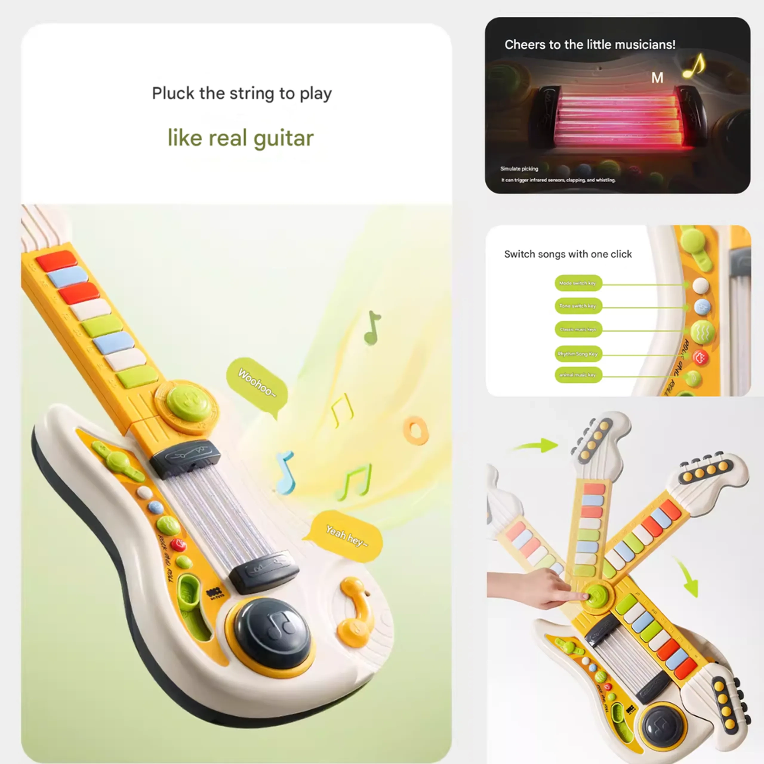 Super Star Music Guitar - Suitable for 12 months & above