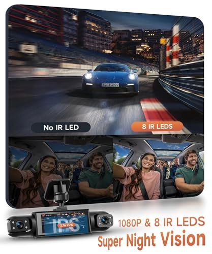 360° 4 Channel Dash Cam - 1080P