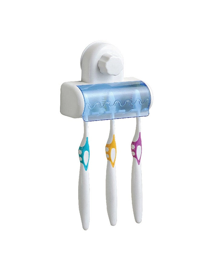 Generic Toothbrush Rack - Wall Mounted 5 Blue