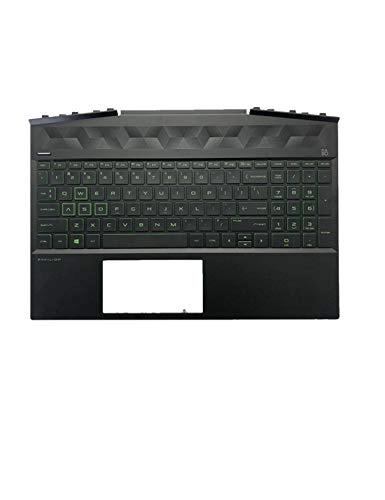 15-DK - Upper Case Palmrest Backlit Keyboard Green
