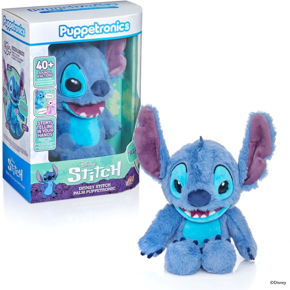 Wow! Stuff Disney Stitch Realfx Palm Puppet - RealFX Animation Palm-Sized