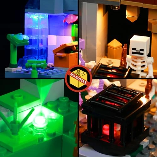 LED Light Set - Compatible with Lego 21189 The Skeleton Dungeon