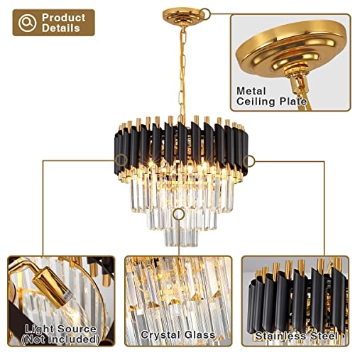 Modern Led Crystal Pendant Light - warm white